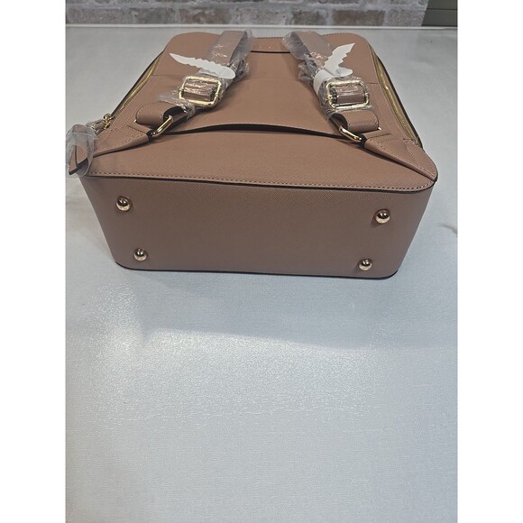 CALPAK Kaya 15" Laptop Backpack Caramel Vegan Leather Travel Work Bag NEW - Picture 11 of 11